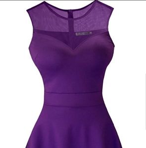 A line pleated cocktail dress